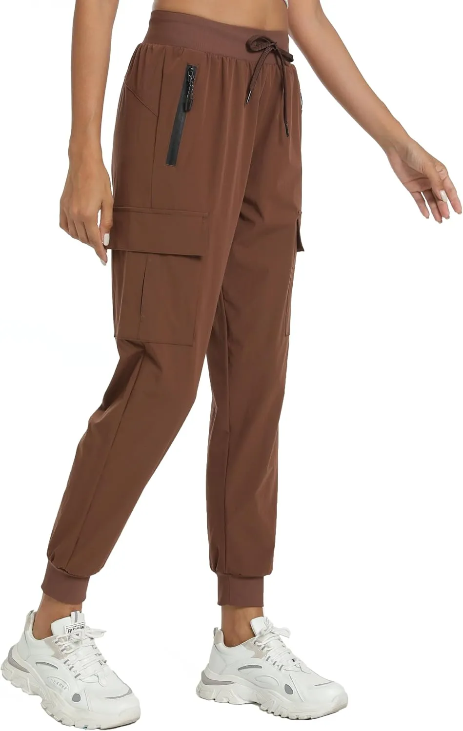 Womens Cargo Pants with Pockets-Lightweight Quick Dry Water Resistant Hiking Pants for Travel Casual Athletic and Outdoor