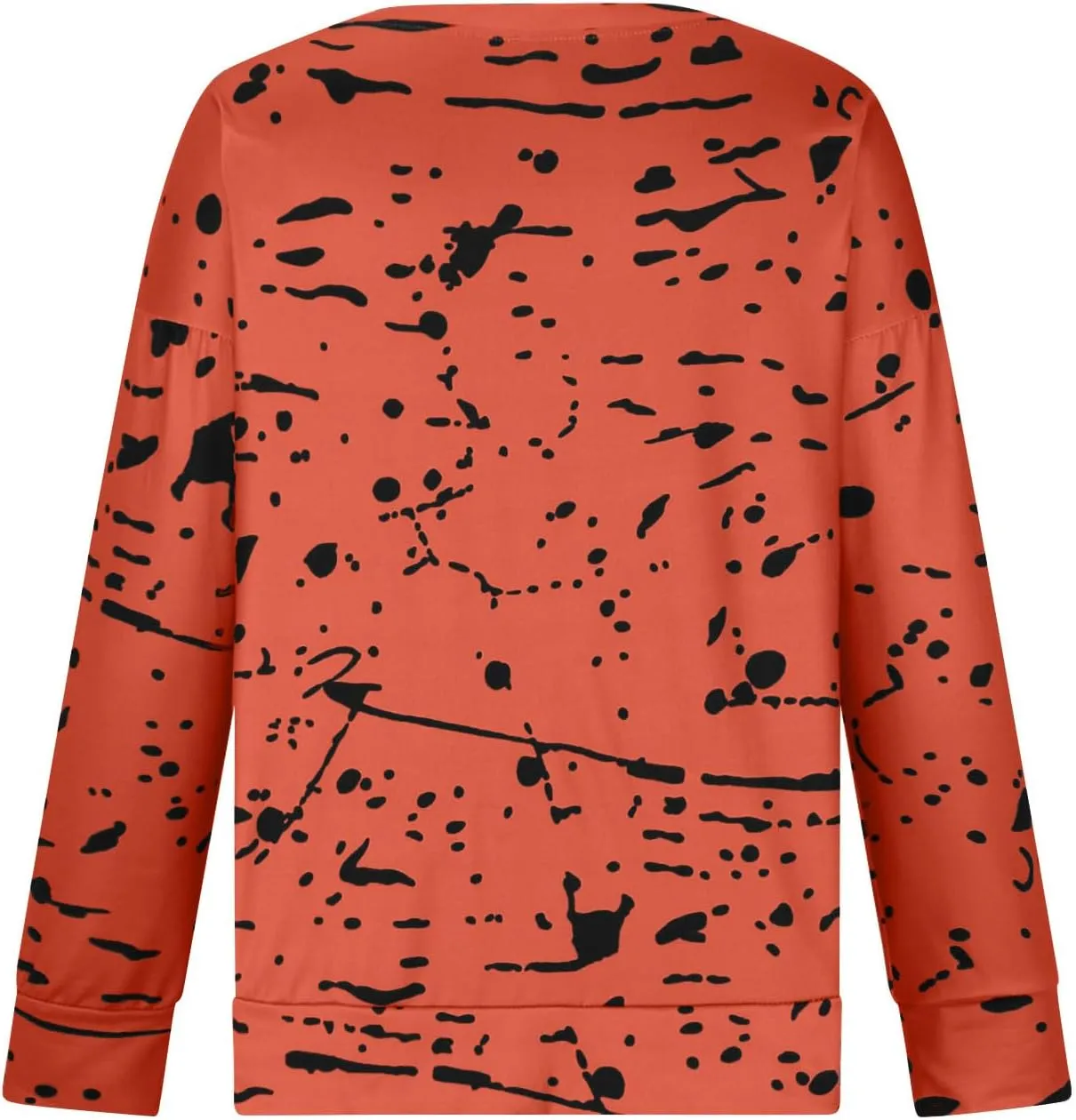 Women's Casual Long Sleeve Sweatshirt Crewneck Casual Loose Fit Graphic Printed Vintage Pullover Tops Fashion Fall 2024