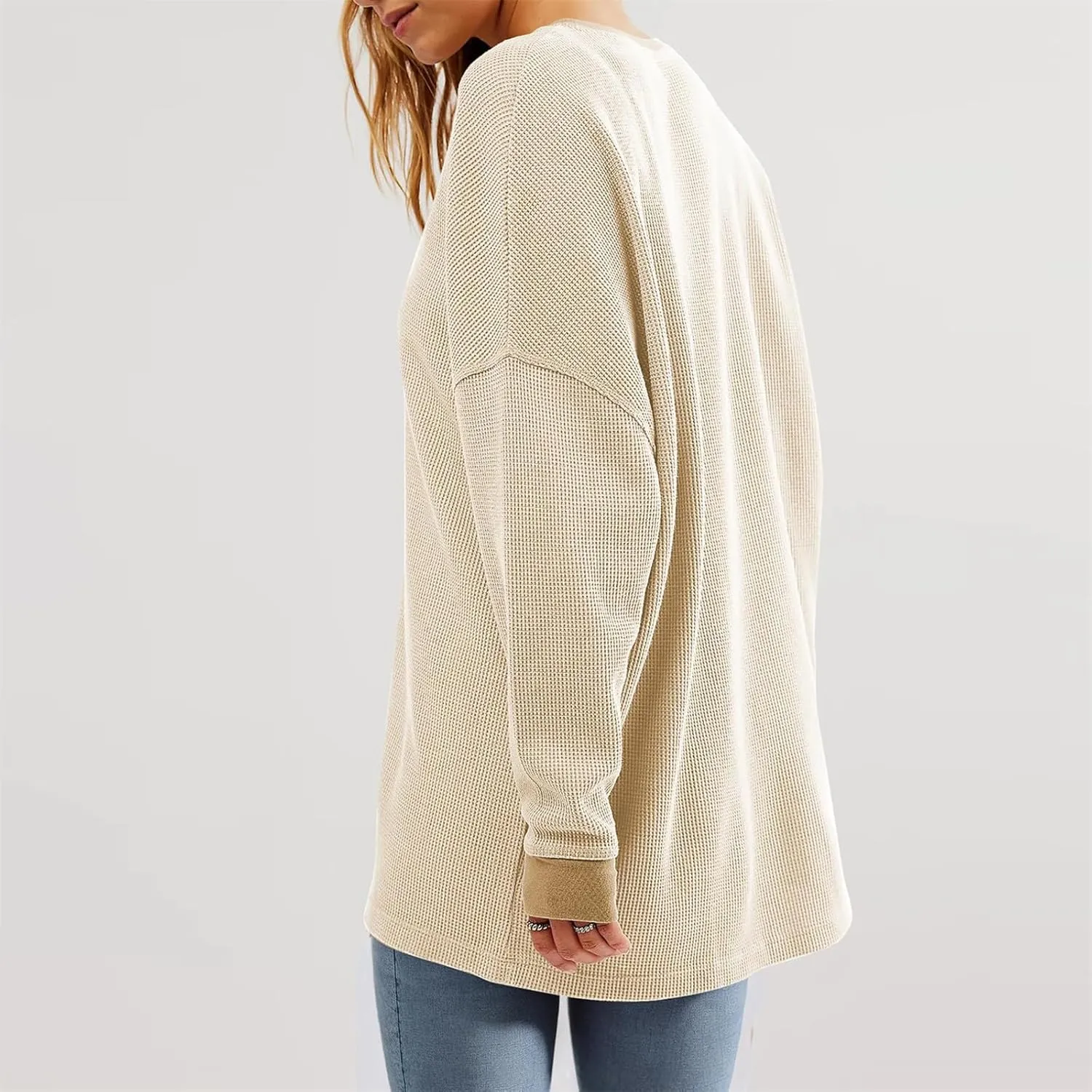 Womens Colorblock Shirt Casual Crew Neck Sweatshirt Fall Long Sleeve Sweatshirt Loose Fitting Tunic Tops Blouse