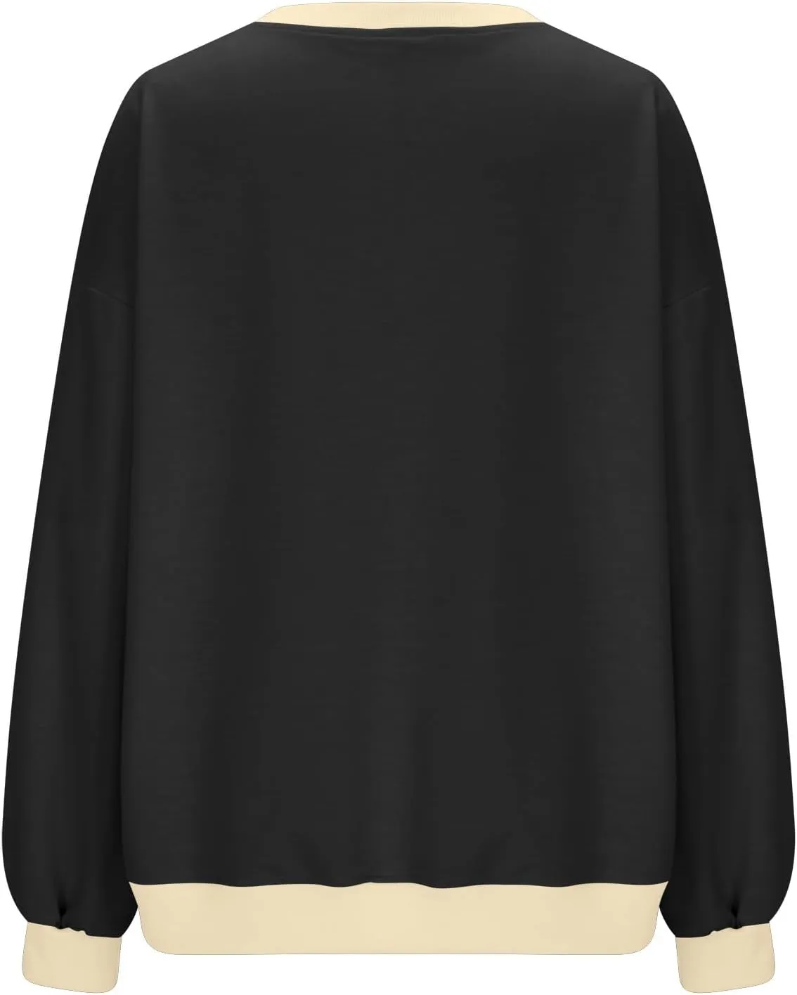 Womens Colorblock Shirt Casual Crew Neck Sweatshirt Fall Long Sleeve Sweatshirt Loose Fitting Tunic Tops Blouse