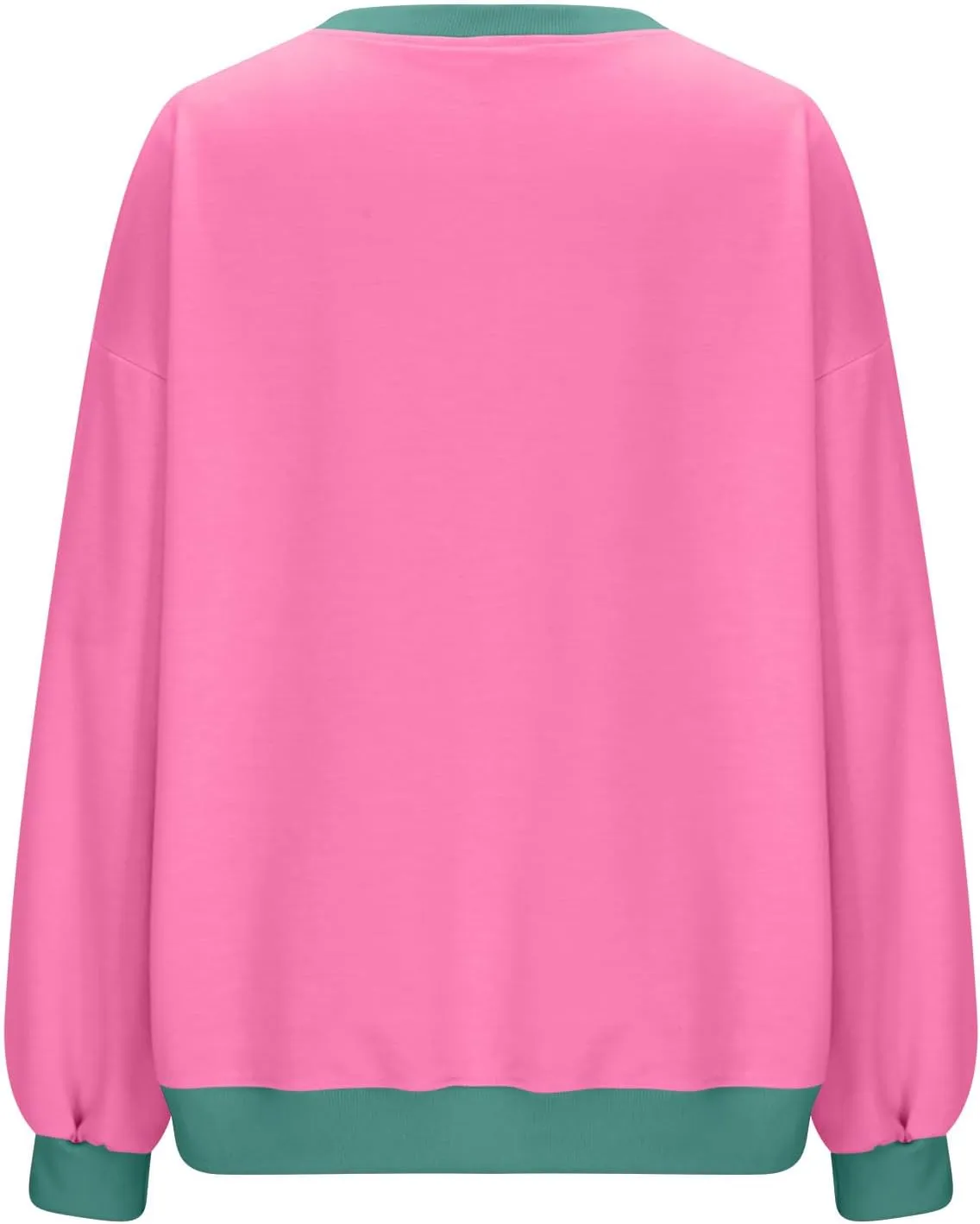 Womens Colorblock Shirt Casual Crew Neck Sweatshirt Fall Long Sleeve Sweatshirt Loose Fitting Tunic Tops Blouse