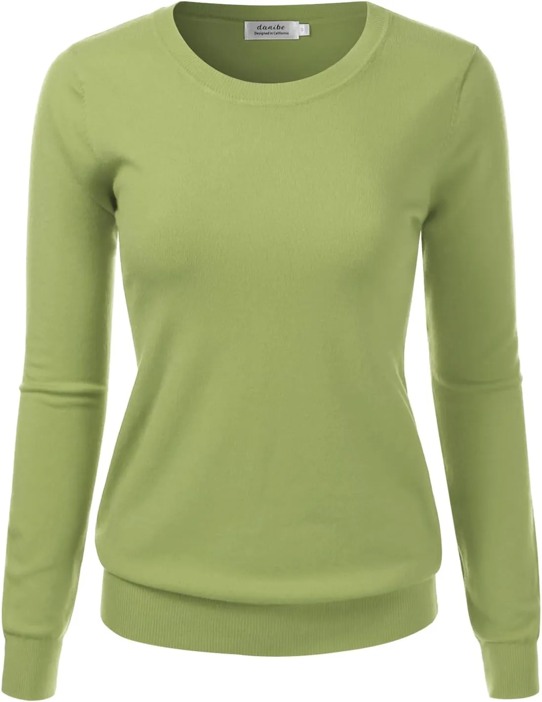 Women's Crewneck Long Sleeve Pullover Premium Soft Knit Sweater (S-XXL)