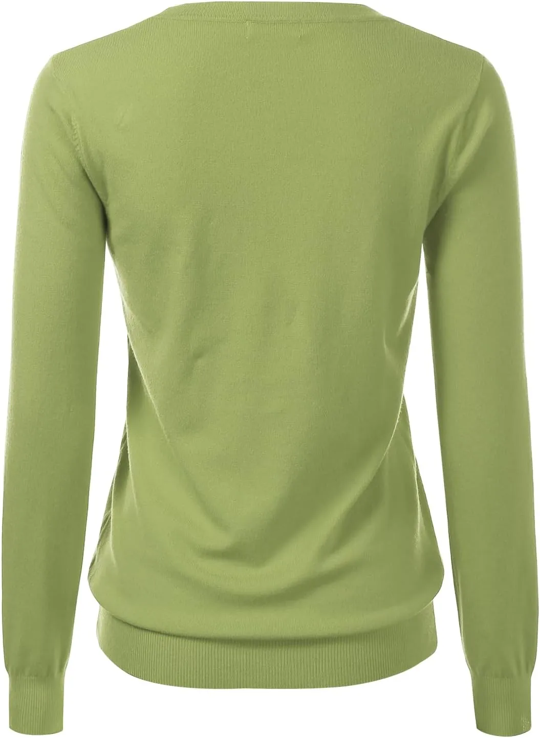 Women's Crewneck Long Sleeve Pullover Premium Soft Knit Sweater (S-XXL)