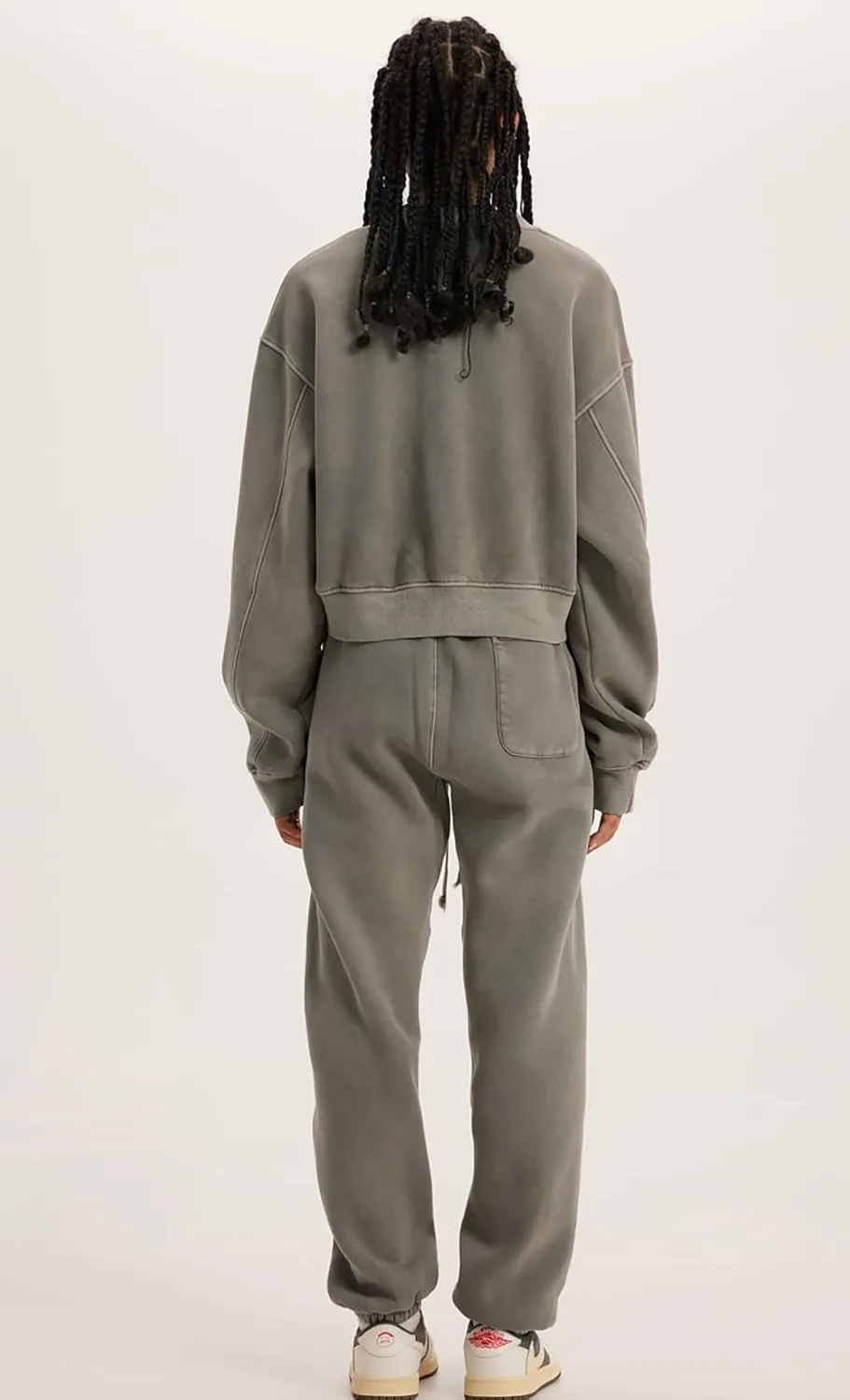 Womens Cropped Sweatshirt Athletic Cropped Essentials Hoodie Sweatshirts For Women Long Sleeves