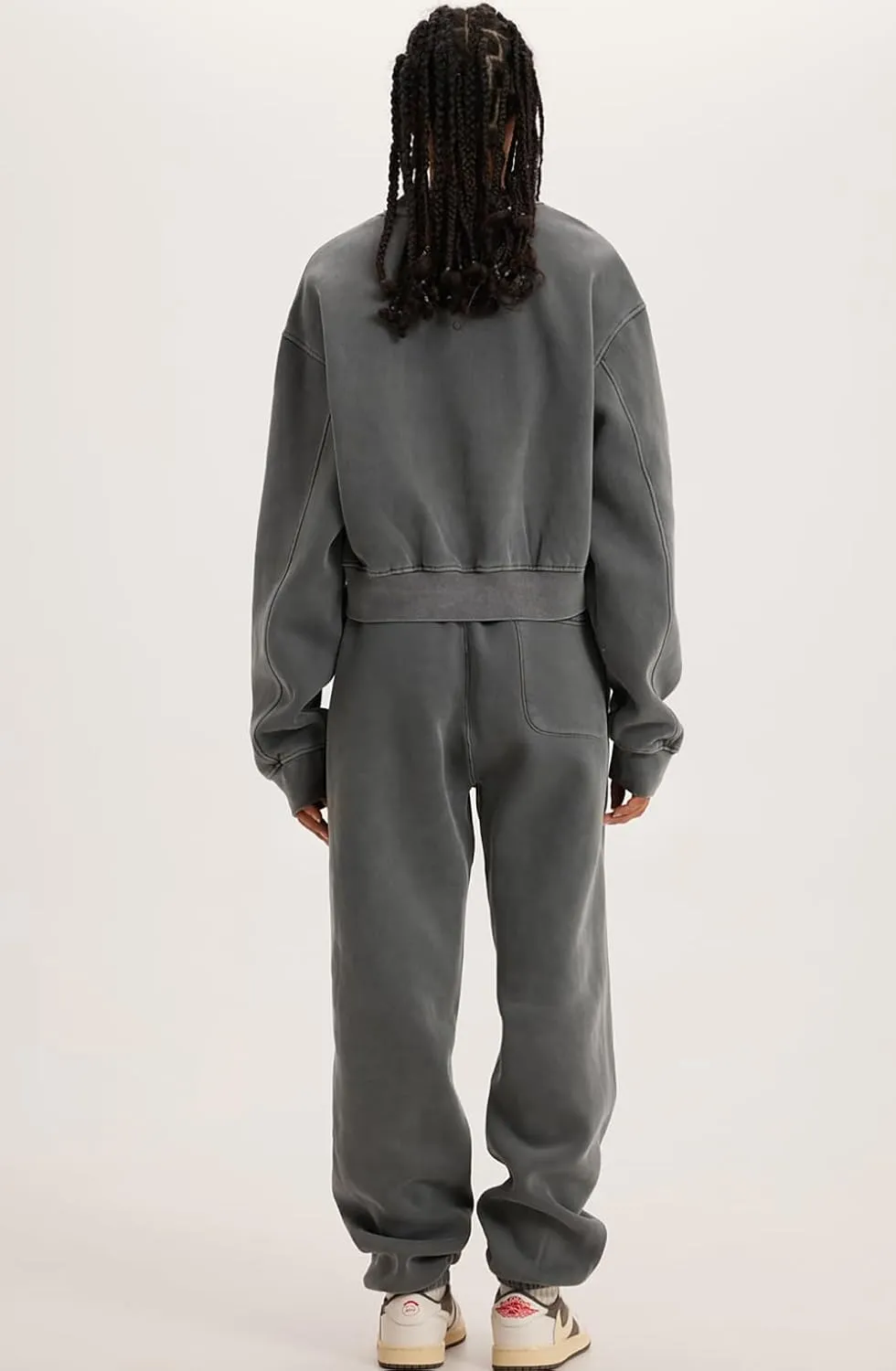 Womens Cropped Sweatshirt Athletic Cropped Essentials Hoodie Sweatshirts For Women Long Sleeves