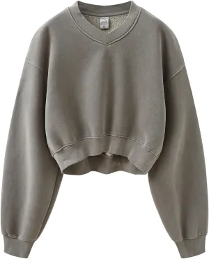 Womens Cropped Sweatshirt Athletic Cropped Essentials Hoodie Sweatshirts For Women Long Sleeves