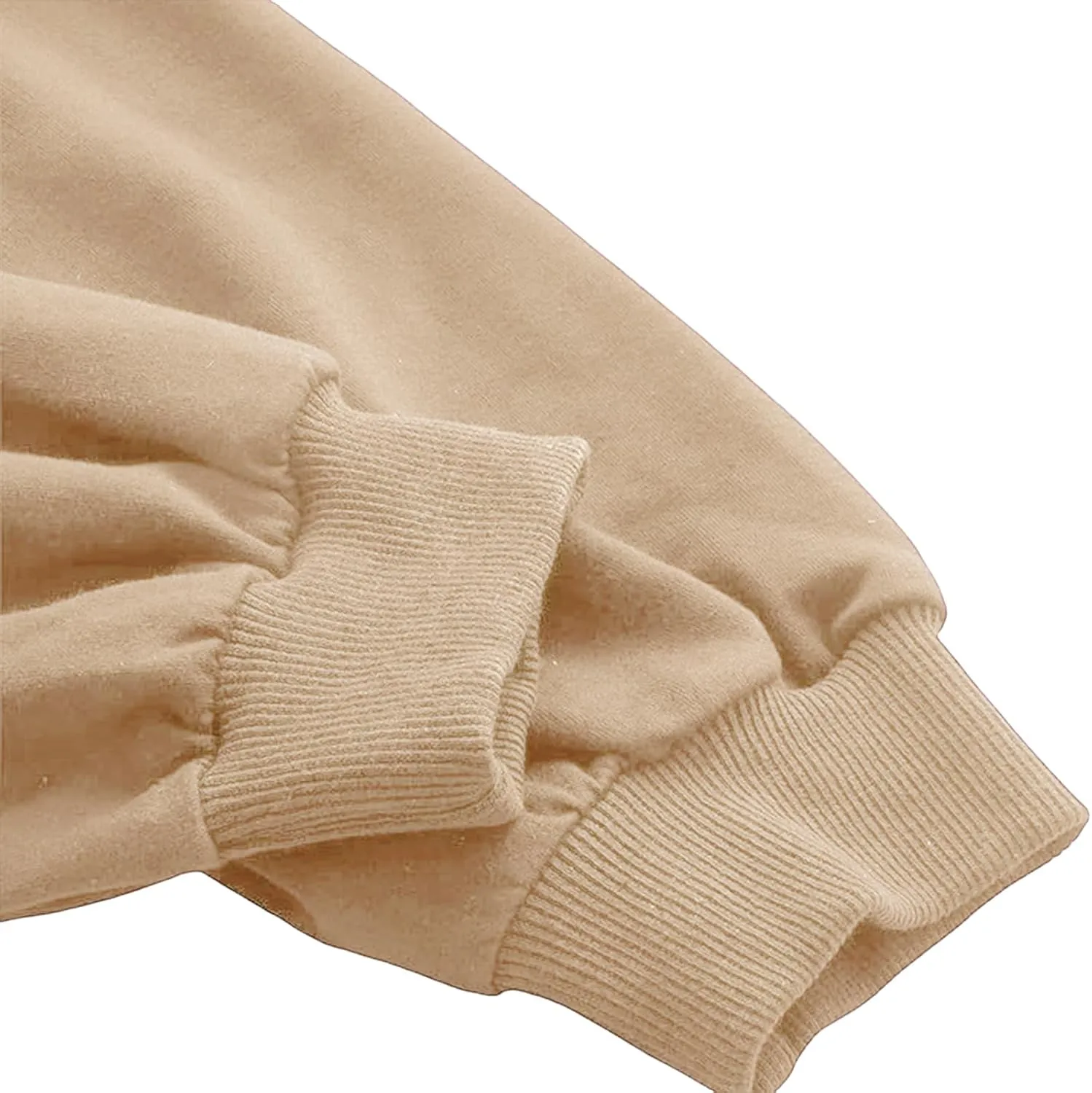 Women's Cropped Sweatshirts Long Sleeves Pullover Fleece Cropped Regular Fit Tops