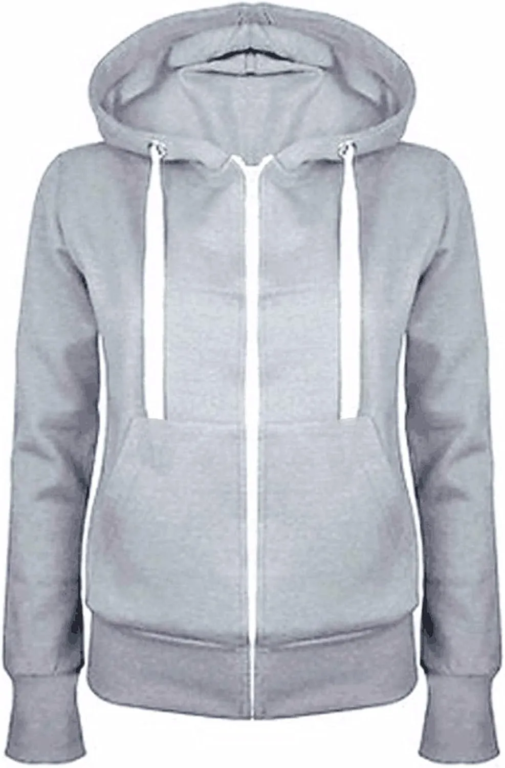 Women's Full Zip Up Plush Hoodies 2024 Fall Casual Long Sleeve Hooded Sweatshirts Fashion Sports Loose Fit Jackets
