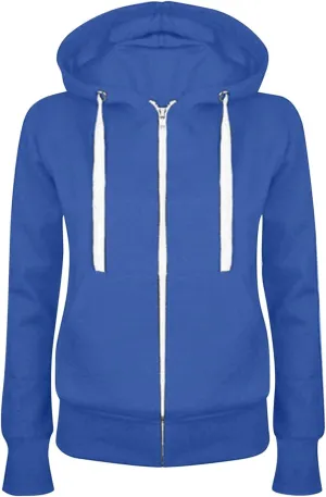 Women's Full Zip Up Plush Hoodies 2024 Fall Casual Long Sleeve Hooded Sweatshirts Fashion Sports Loose Fit Jackets