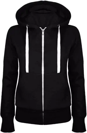 Women's Full Zip Up Plush Hoodies 2024 Fall Casual Long Sleeve Hooded Sweatshirts Fashion Sports Loose Fit Jackets