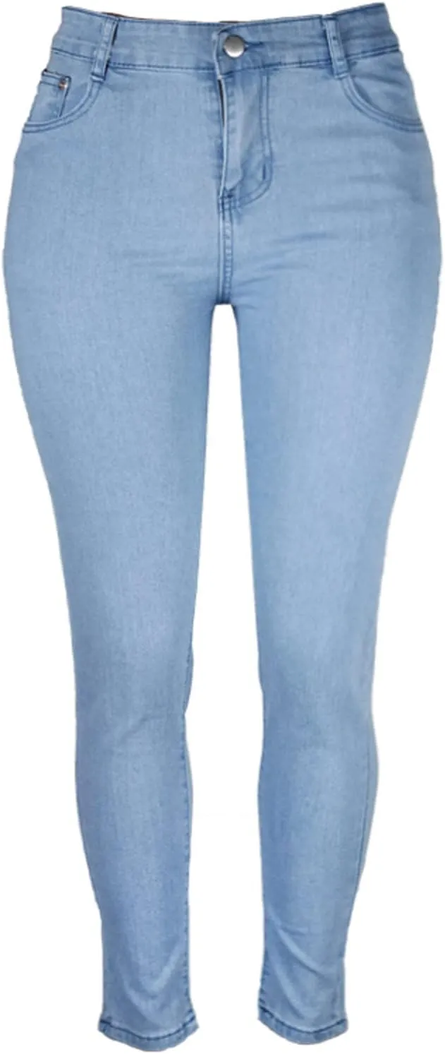 Women's High-Rise Ankle Skinny Jeans Stretch Butt Lifting Skinny Jeans Casual Slim Fit Leg Pull on Jeans Denim Pants