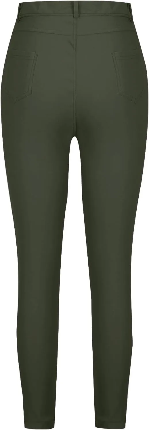Women's High Waisted Skinny Denim Jeans Hyper Ultra Stretch Comfy Skinny Work Casual Trousers Butt Lifting Jeans