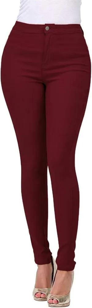 Women's High Waisted Skinny Denim Jeans Hyper Ultra Stretch Comfy Skinny Work Casual Trousers Butt Lifting Jeans