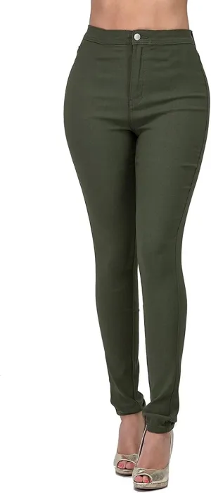 Women's High Waisted Skinny Denim Jeans Hyper Ultra Stretch Comfy Skinny Work Casual Trousers Butt Lifting Jeans