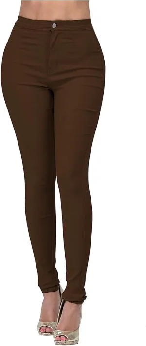 Women's High Waisted Skinny Denim Jeans Hyper Ultra Stretch Comfy Skinny Work Casual Trousers Butt Lifting Jeans