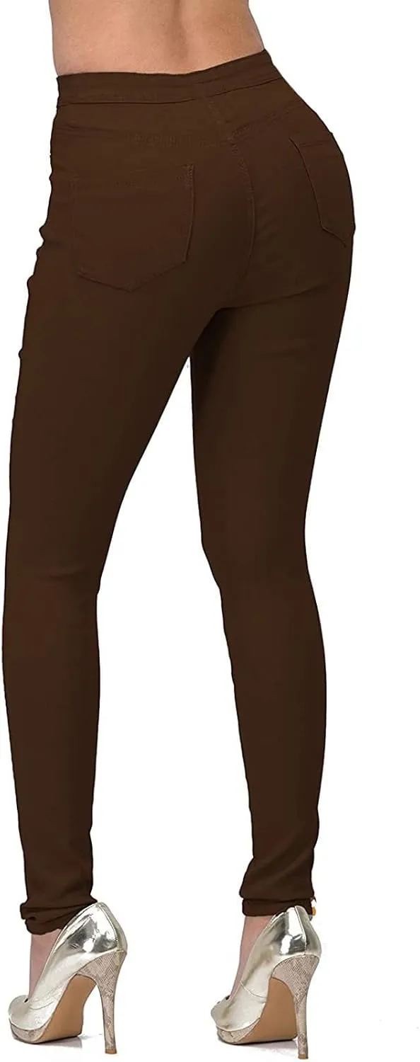 Women's High Waisted Skinny Denim Jeans Hyper Ultra Stretch Comfy Skinny Work Casual Trousers Butt Lifting Jeans