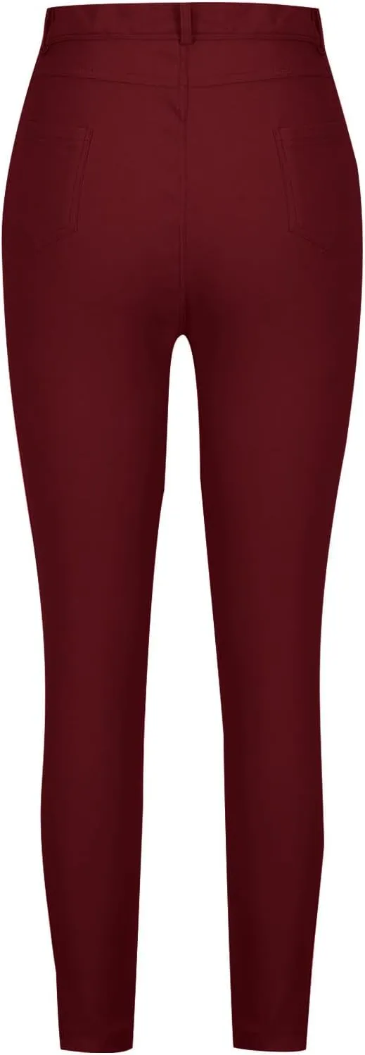 Women's High Waisted Skinny Denim Jeans Hyper Ultra Stretch Comfy Skinny Work Casual Trousers Butt Lifting Jeans