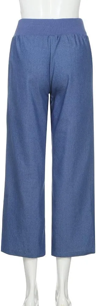 Womens Jeans Up Mid Pants Waisted Trousers Jeans Lace Poket Denim Women's Jeans Jeans for Women Trendy Black Pants