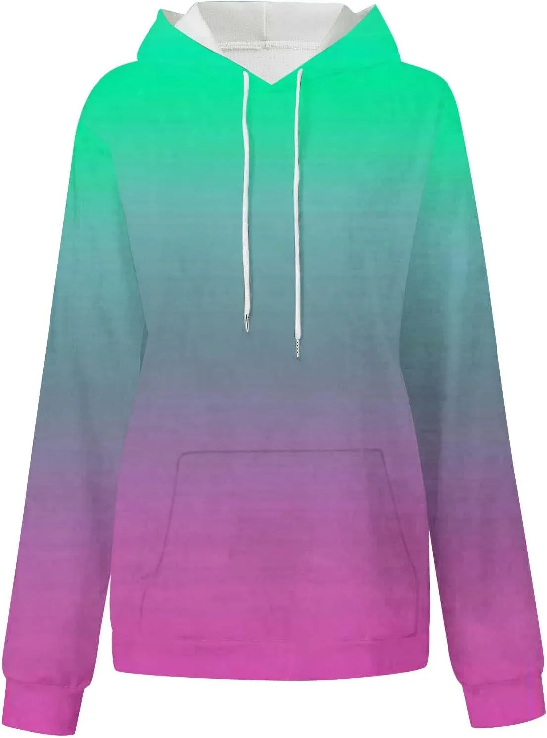 Womens Oversized Sweatshirts Tie Dye Hoodie Sweater Top 2023 Fashion Long Sleeve Pullover with Kangaroo Pockets