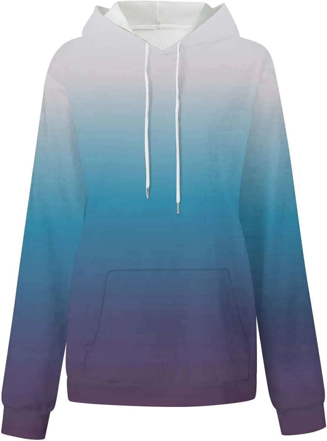 Womens Oversized Sweatshirts Tie Dye Hoodie Sweater Top 2023 Fashion Long Sleeve Pullover with Kangaroo Pockets