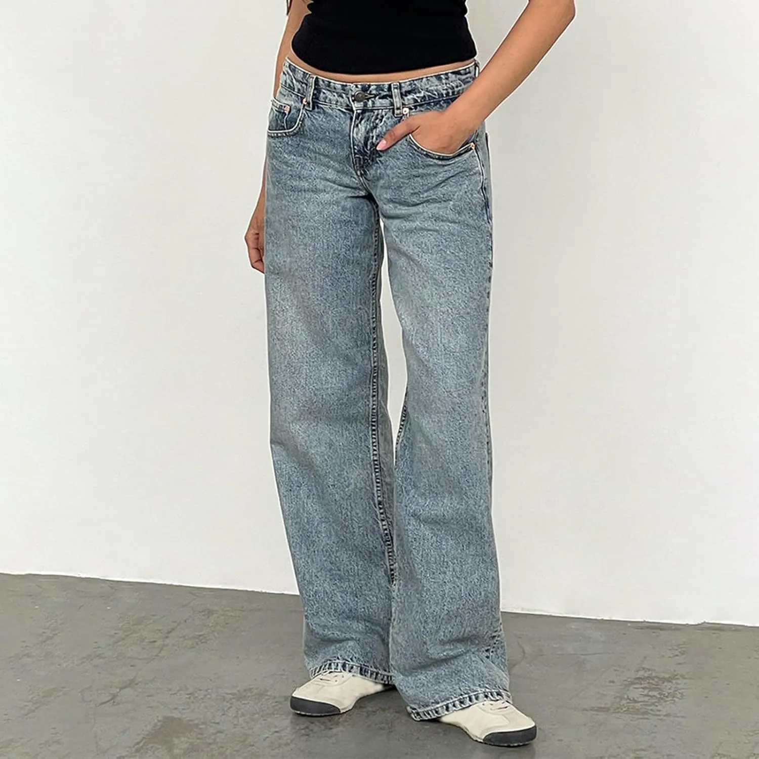 Womens Rise Stretch Boot Cut Jeans Fitting High Waisted Jeans Jeans Womans Woman's Jeans Jean