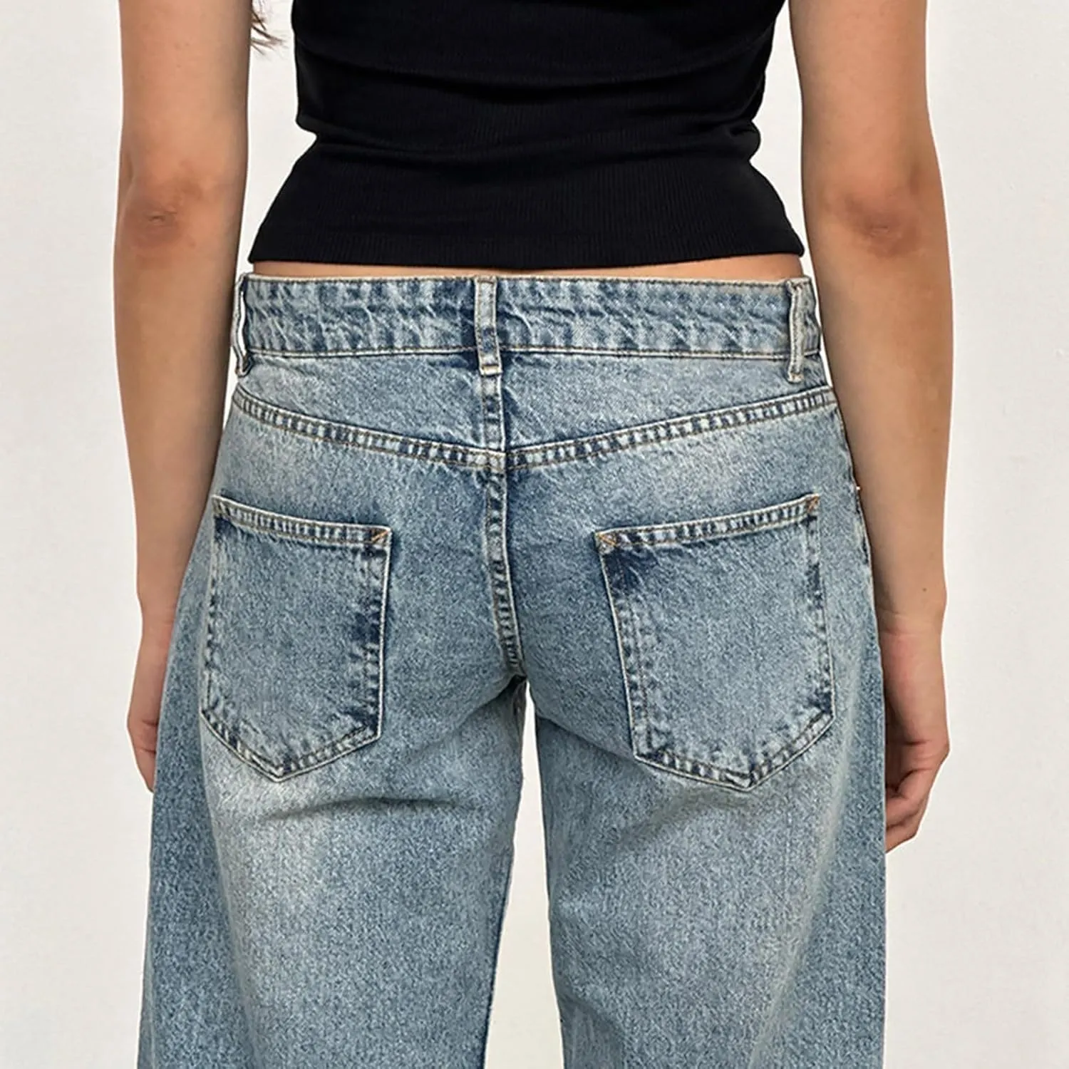 Womens Rise Stretch Boot Cut Jeans Fitting High Waisted Jeans Jeans Womans Woman's Jeans Jean