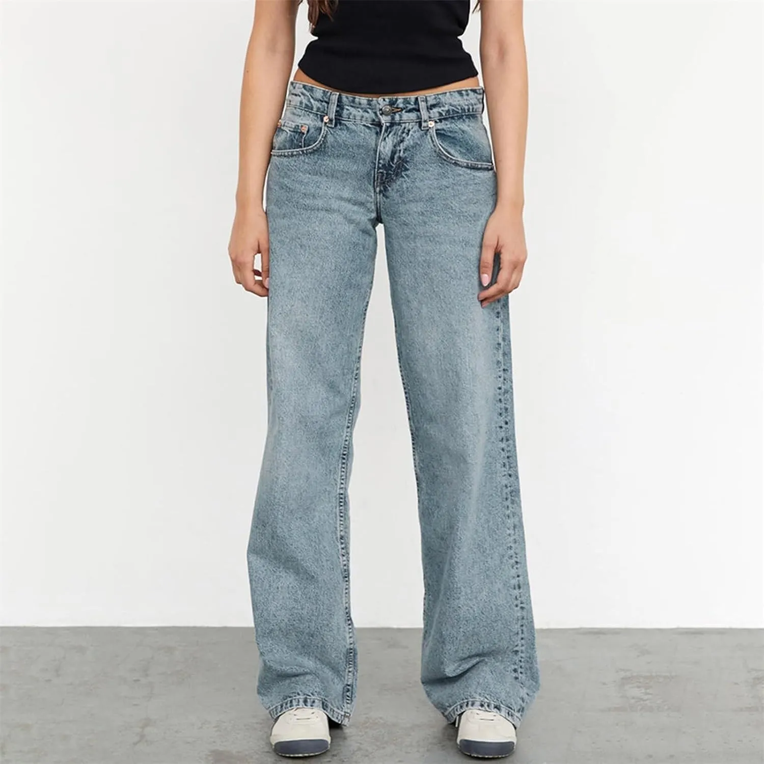 Womens Rise Stretch Boot Cut Jeans Fitting High Waisted Jeans Jeans Womans Woman's Jeans Jean
