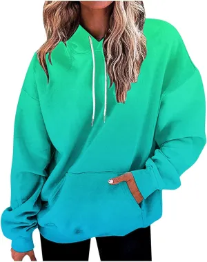 Womens Sweatshirts Hoodies Crewneck Oversized Pullover Sweaters Tie Dye Comfy Fall Outfits 2023 Y2k Clothes