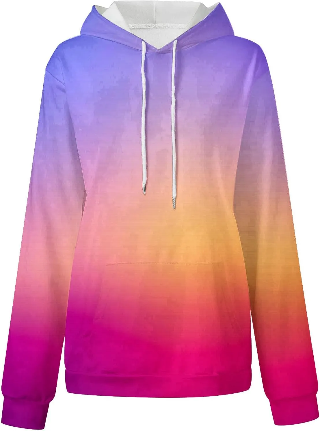Womens Sweatshirts Hoodies Crewneck Oversized Pullover Sweaters Tie Dye Comfy Fall Outfits 2023 Y2k Clothes