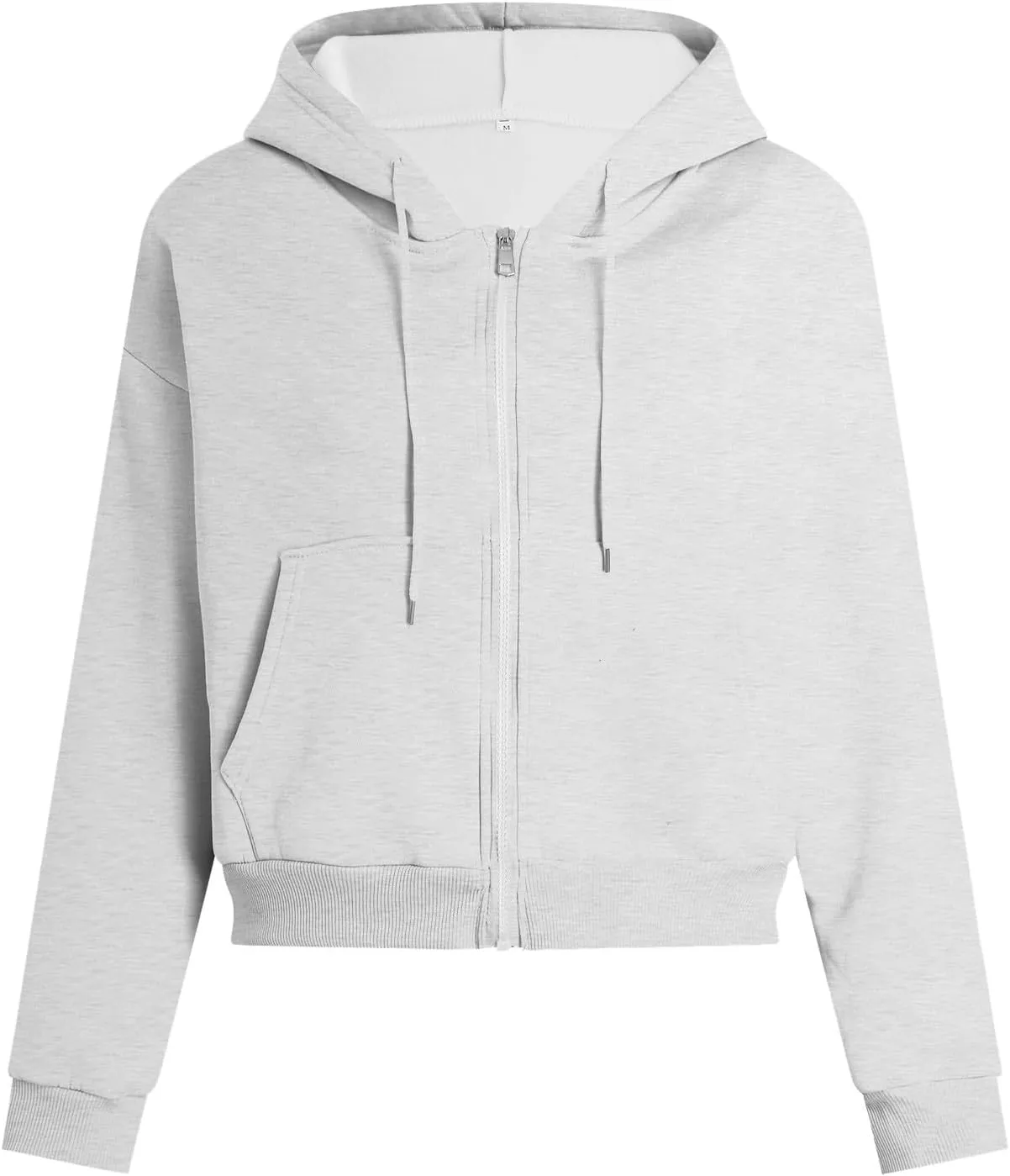 Womens Zip Up Hoodies Oversized Drawstring Jackets Y2k Fall Fashion Outfits Loose Fit Sweatshiers with Pocket